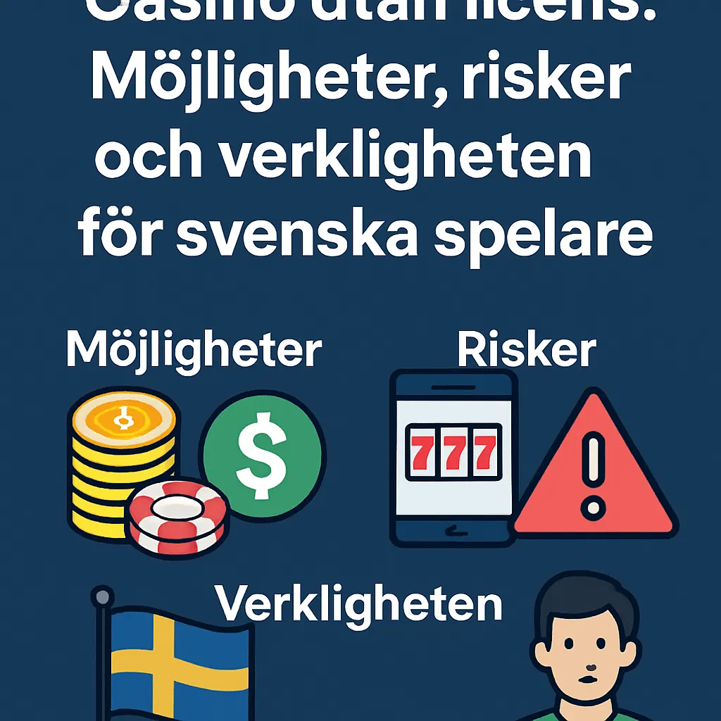 Casino utan licens: Möjligheter, risker och verkligheten för svenska spelare